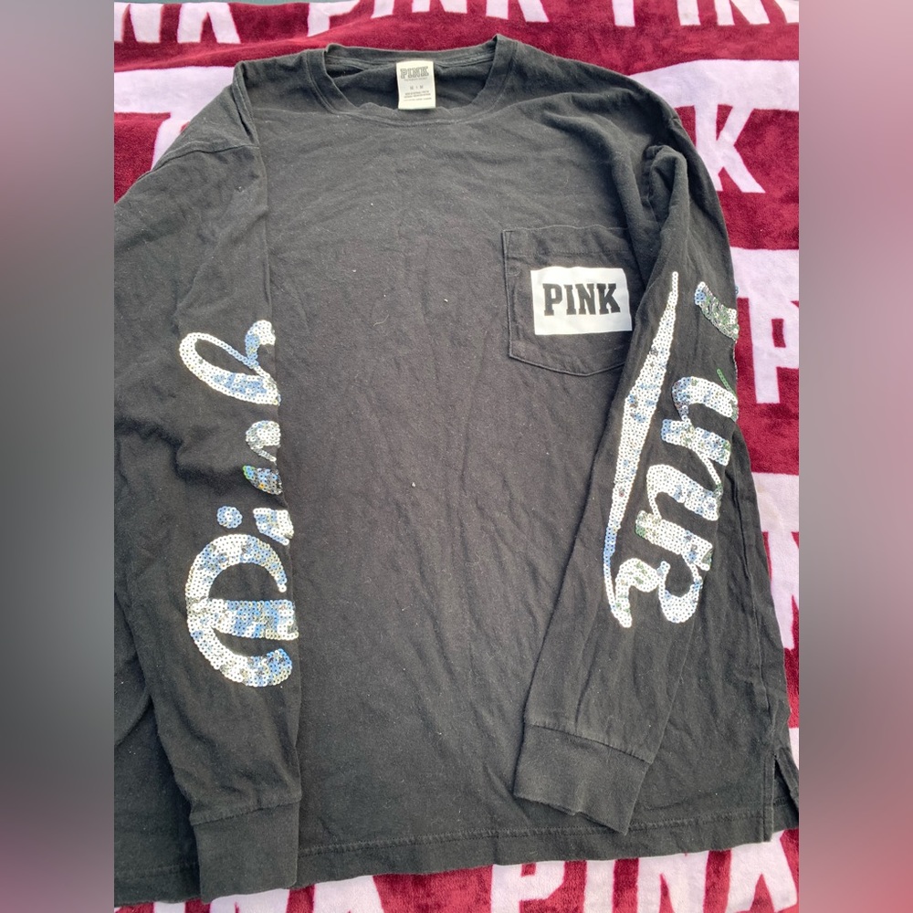 VS pink bling long sleeve